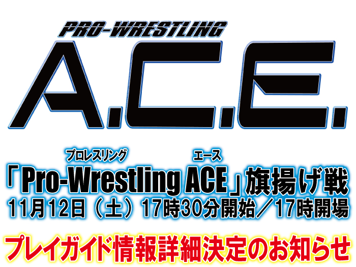 Pro-Wrestling ACE 旗揚げ戦プレイガイド情報詳細